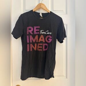 P&G FemCare “Reimagined Tour” Black Graphic Tee (Size M)
